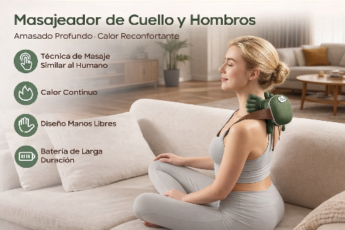 Electric Neck Massager with Bionic Pressure - Deep Relief